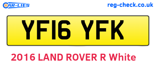 YF16YFK are the vehicle registration plates.