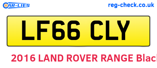 LF66CLY are the vehicle registration plates.