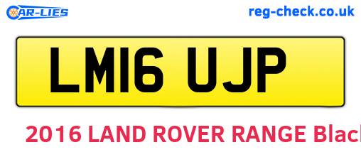 LM16UJP are the vehicle registration plates.