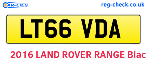 LT66VDA are the vehicle registration plates.