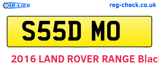 S55DMO are the vehicle registration plates.