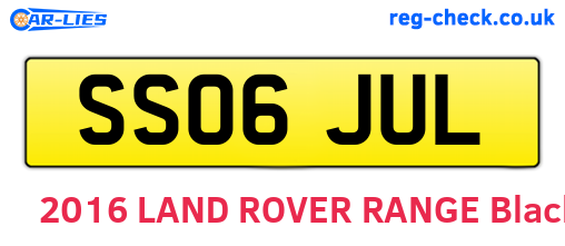 SS06JUL are the vehicle registration plates.