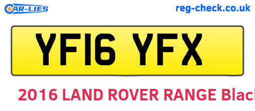 YF16YFX are the vehicle registration plates.