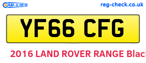YF66CFG are the vehicle registration plates.