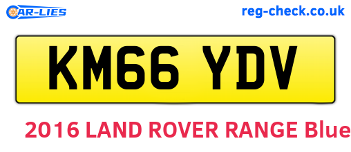 KM66YDV are the vehicle registration plates.