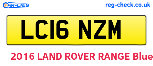 LC16NZM are the vehicle registration plates.