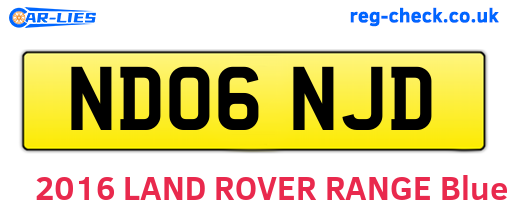 ND06NJD are the vehicle registration plates.