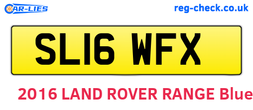 SL16WFX are the vehicle registration plates.