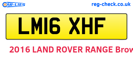 LM16XHF are the vehicle registration plates.