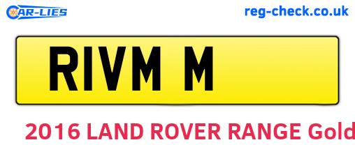 R1VMM are the vehicle registration plates.