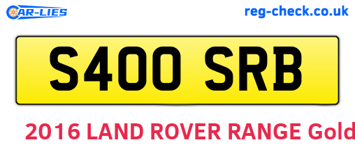 S400SRB are the vehicle registration plates.