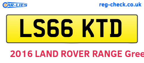 LS66KTD are the vehicle registration plates.