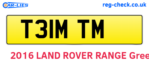 T31MTM are the vehicle registration plates.