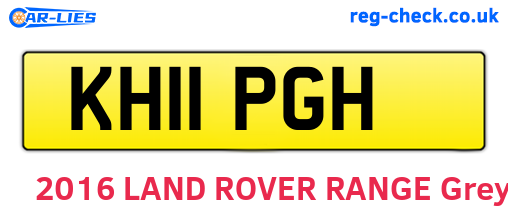 KH11PGH are the vehicle registration plates.