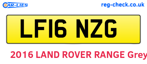 LF16NZG are the vehicle registration plates.