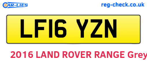 LF16YZN are the vehicle registration plates.