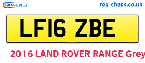 LF16ZBE are the vehicle registration plates.