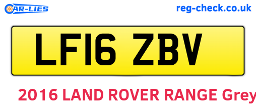 LF16ZBV are the vehicle registration plates.