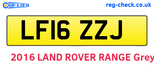 LF16ZZJ are the vehicle registration plates.