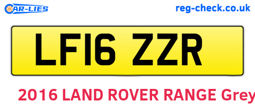 LF16ZZR are the vehicle registration plates.