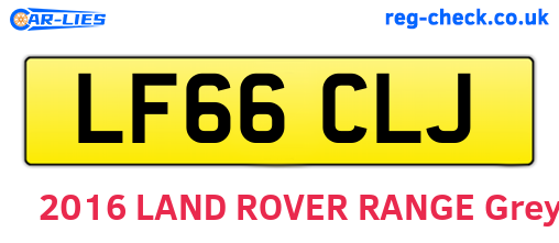 LF66CLJ are the vehicle registration plates.