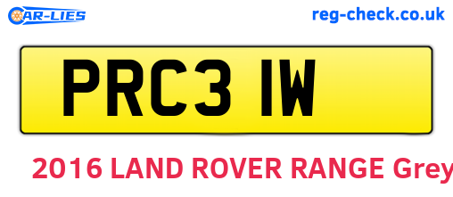 PRC31W are the vehicle registration plates.