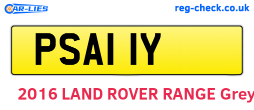 PSA11Y are the vehicle registration plates.