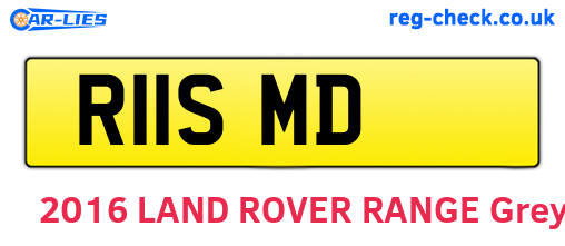 R11SMD are the vehicle registration plates.
