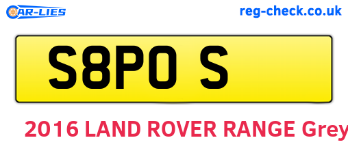 S8POS are the vehicle registration plates.
