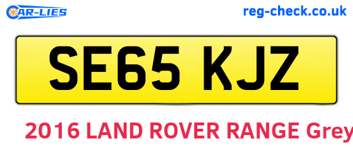 SE65KJZ are the vehicle registration plates.