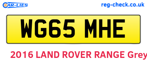 WG65MHE are the vehicle registration plates.