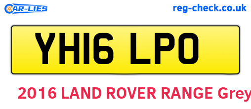 YH16LPO are the vehicle registration plates.