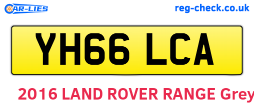 YH66LCA are the vehicle registration plates.
