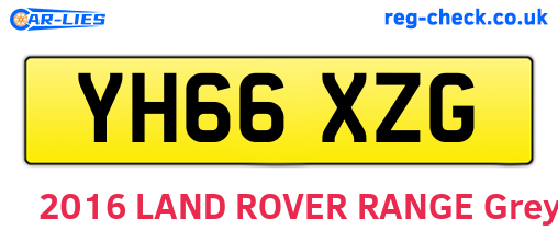 YH66XZG are the vehicle registration plates.