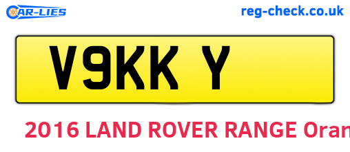 V9KKY are the vehicle registration plates.