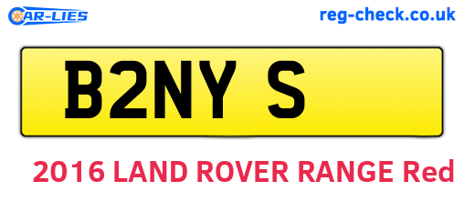 B2NYS are the vehicle registration plates.