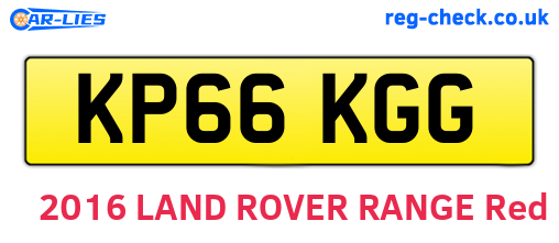 KP66KGG are the vehicle registration plates.