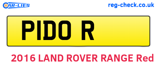 P1DOR are the vehicle registration plates.