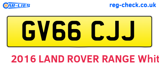 GV66CJJ are the vehicle registration plates.