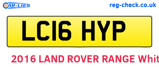 LC16HYP are the vehicle registration plates.