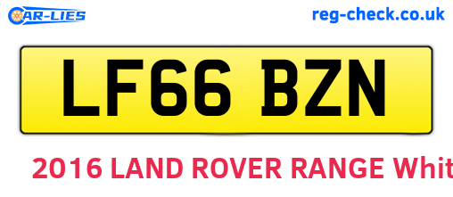 LF66BZN are the vehicle registration plates.