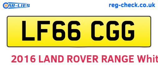 LF66CGG are the vehicle registration plates.