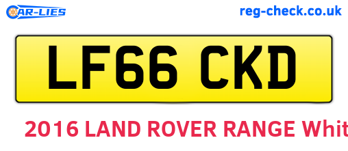 LF66CKD are the vehicle registration plates.