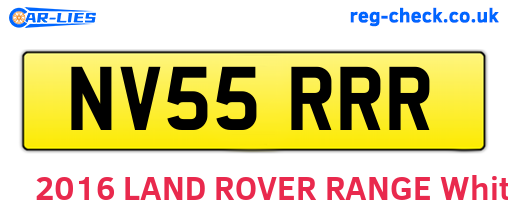 NV55RRR are the vehicle registration plates.