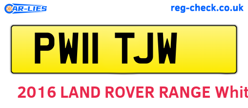 PW11TJW are the vehicle registration plates.
