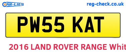 PW55KAT are the vehicle registration plates.