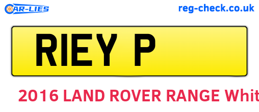 R1EYP are the vehicle registration plates.