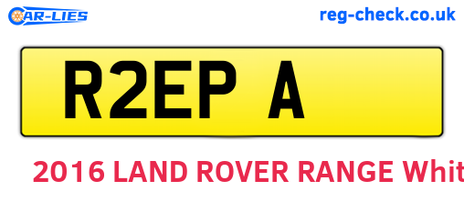 R2EPA are the vehicle registration plates.