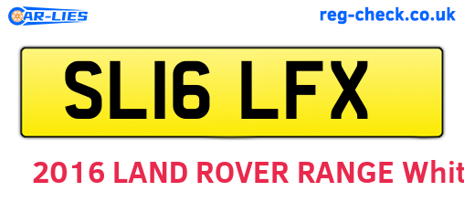 SL16LFX are the vehicle registration plates.
