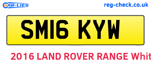 SM16KYW are the vehicle registration plates.